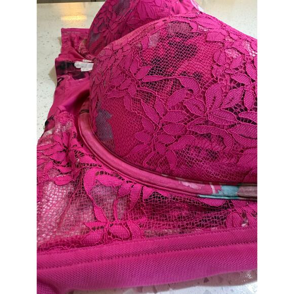 Cacique Bra 46DDD Cheetah & Lace Boost Balconette - NWT - Picture 3 of 7